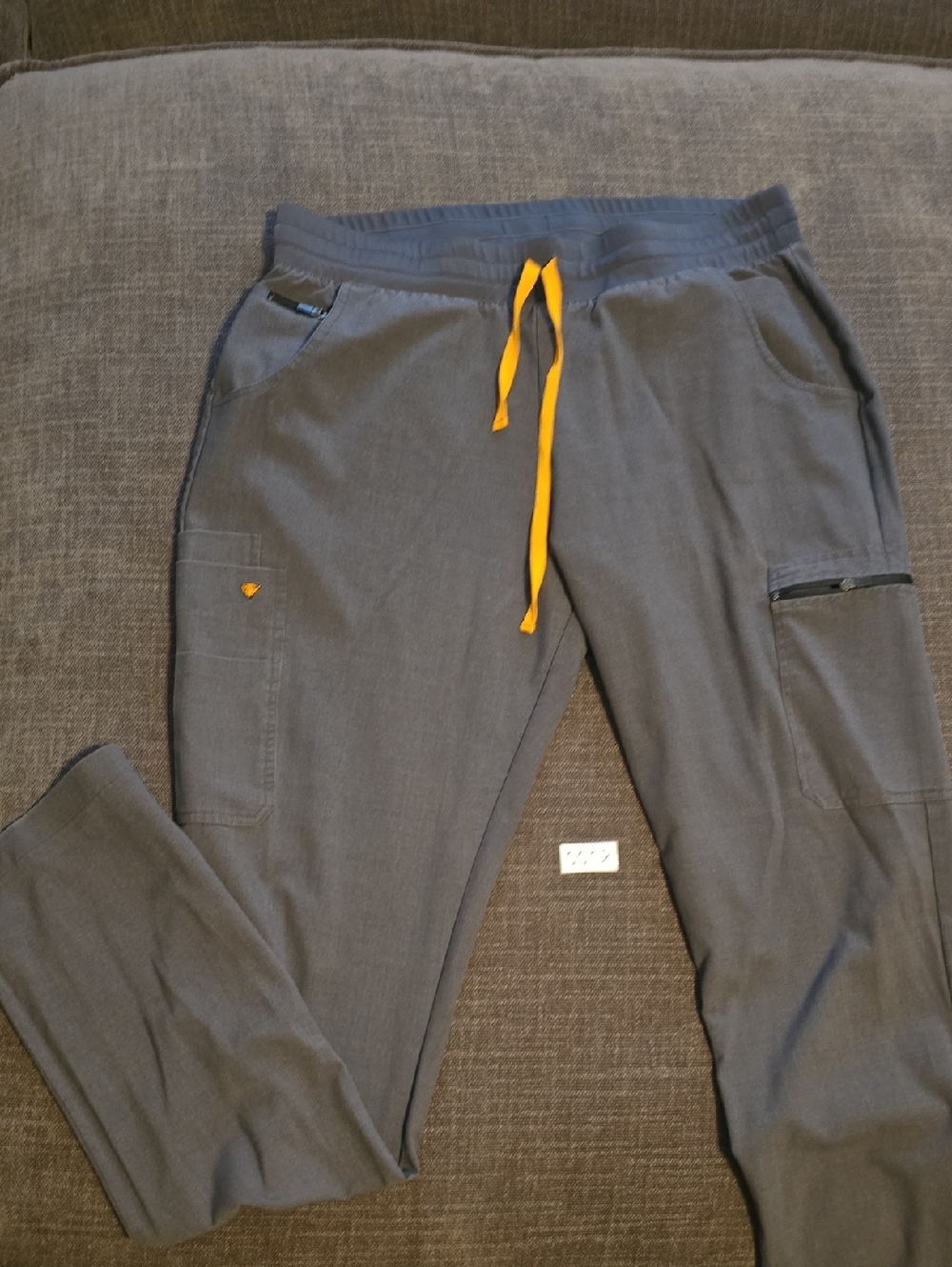 Poppy Scrubs The Pfeiffer Slim Pants Charcoal Grey Large Tall